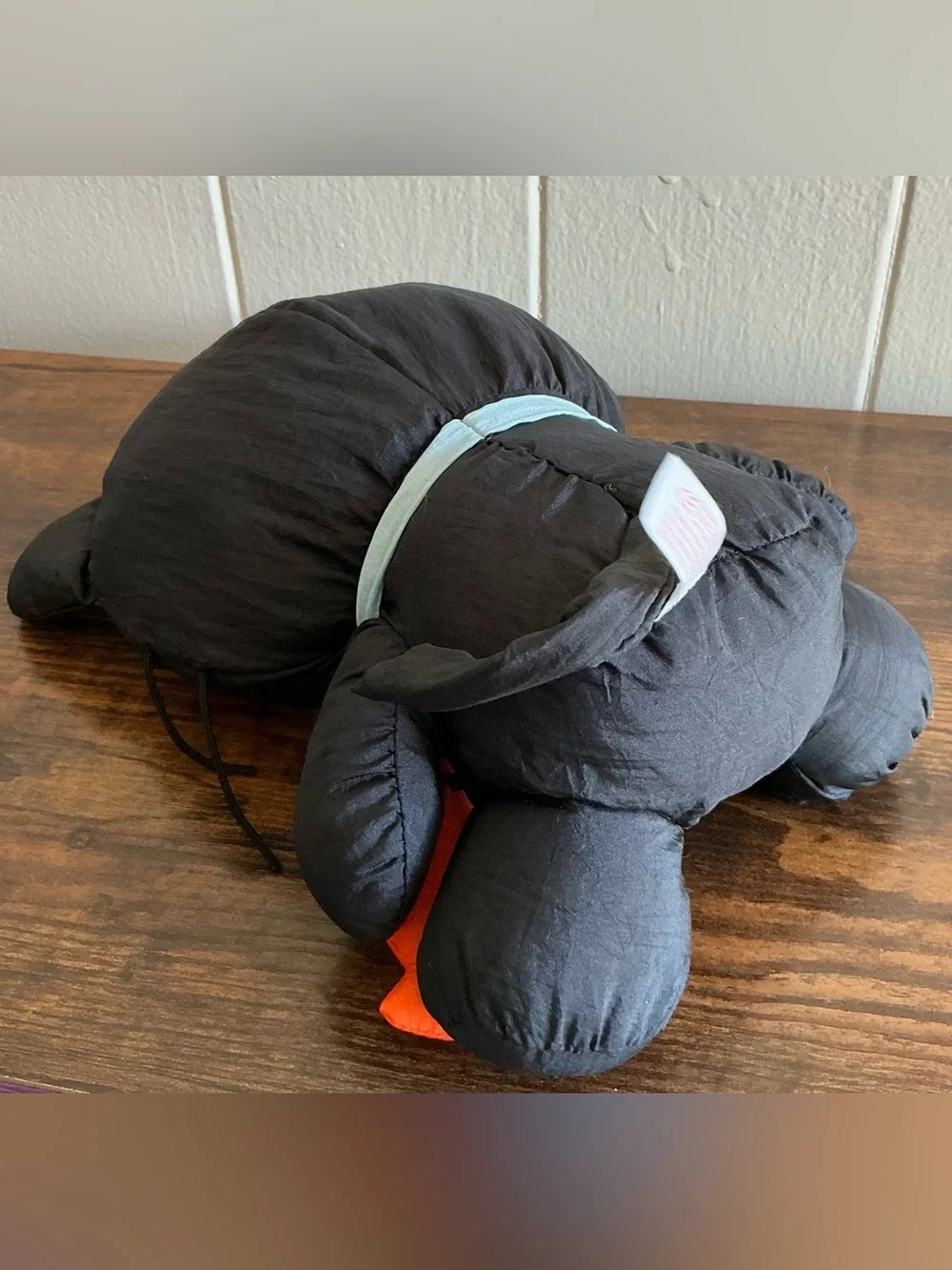 A Rare Vintage Sanrio 1998 Chococat Black smooth Nylon Stuffed Animal Plush Toy